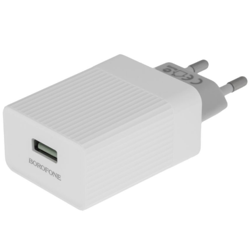Сетевое зарядное устройство Borofone BA47A + кабель Type C QC3.0